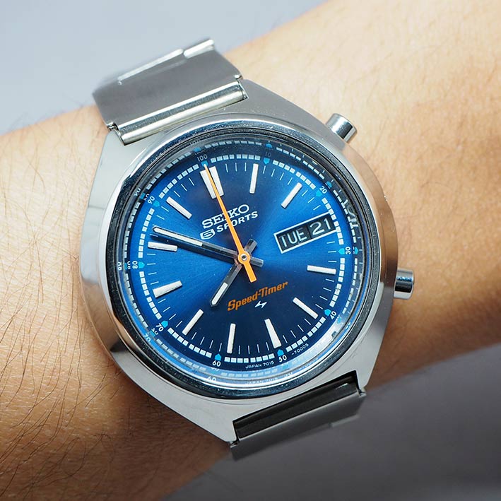 Seiko 5 sport speedtimer 7015-7000 Chronograph Automatic 1970s, Size 39mm –  World Wide Watch